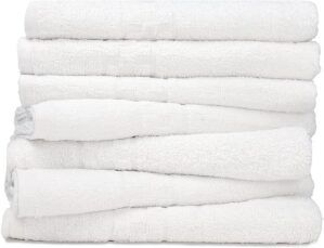 ZUPERIA 7-Pack White Bath Towels &#...