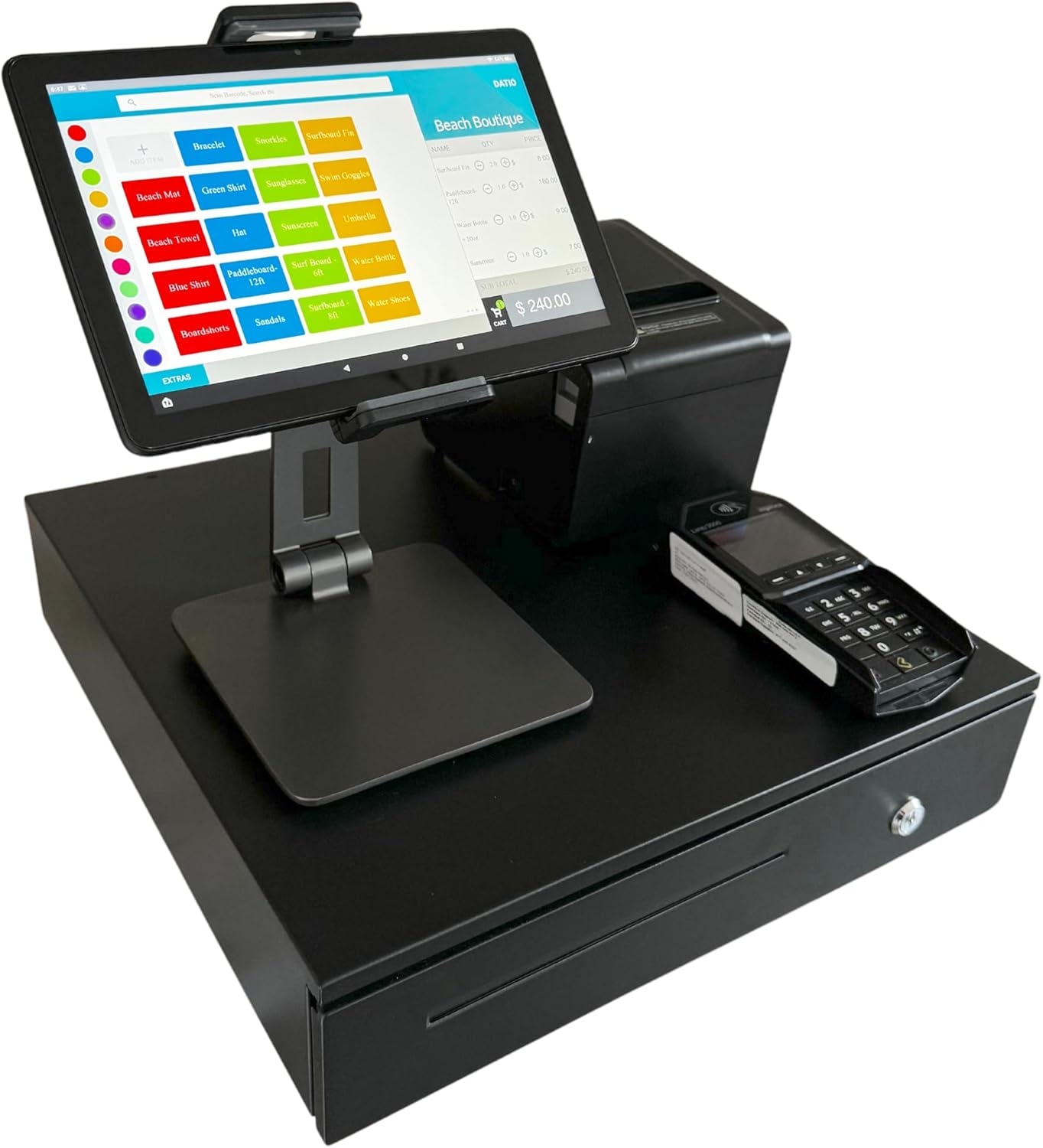 System for 10-inch Amazon Fire Tablet Complete Cash Register with Receipt Printer, Cash Drawer, and Stand for Small Business, Retail, Restaurant, Salon - Image 5