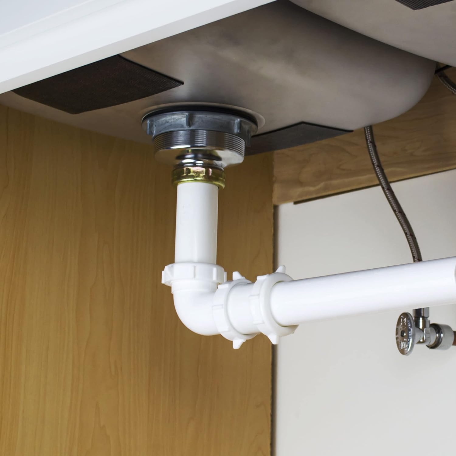 Plumb Pak 46WK Straight Extension Coupling Trap Adapter, 1.5" or 1.25" x 1.5", White - Image 6