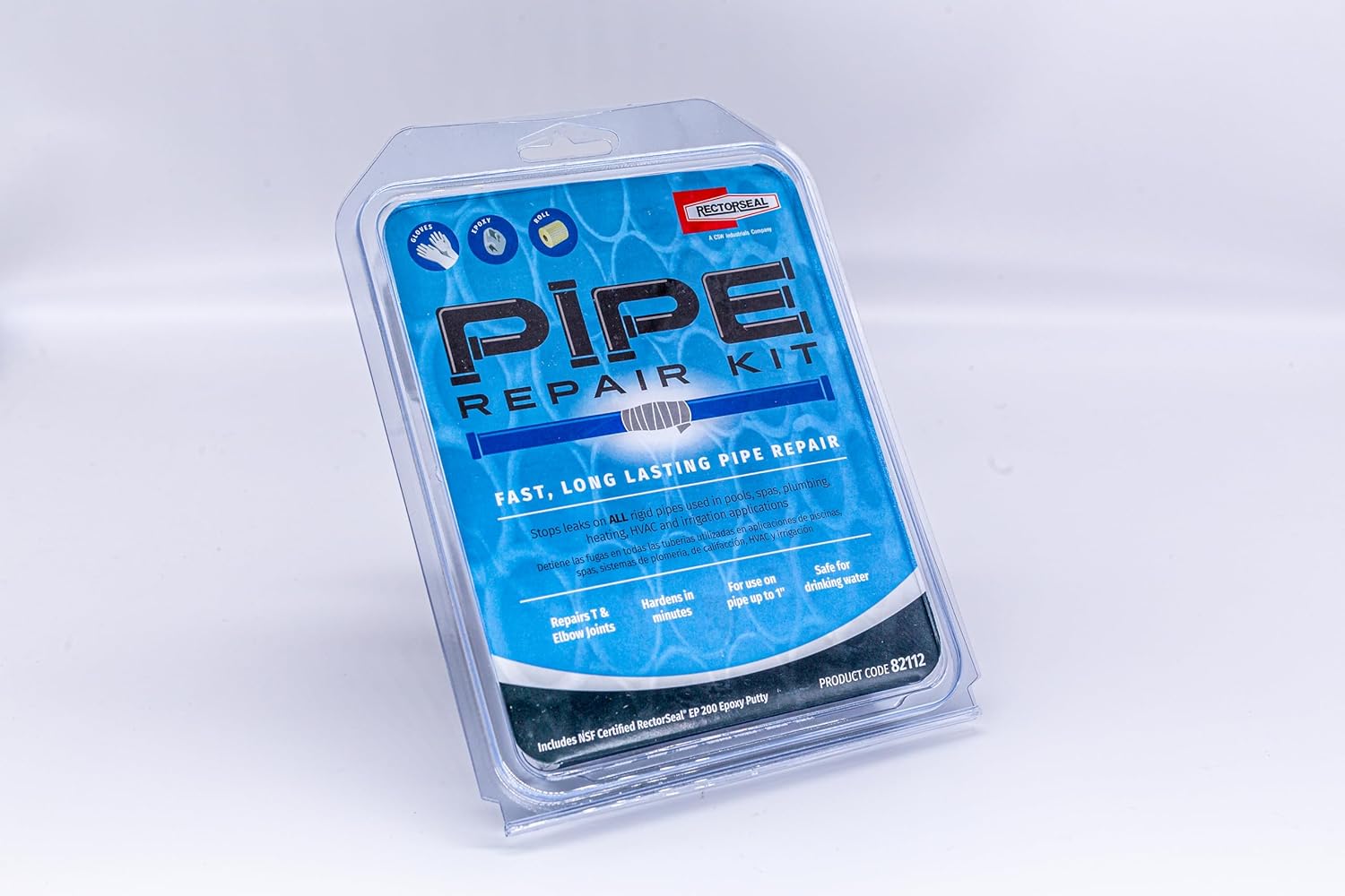 RectorSeal Pipe Repair 82112 Pipe Repair Kit, Easy Application, Plumbing, Repairs 1" and 450 psi - Image 2