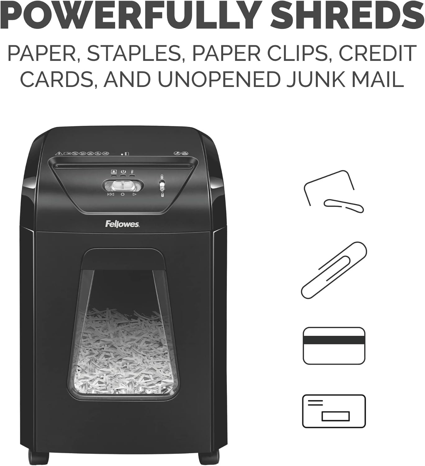 Fellowes 14C10 14-Sheet Cross-Cut Home Office Paper Shredder - Image 5