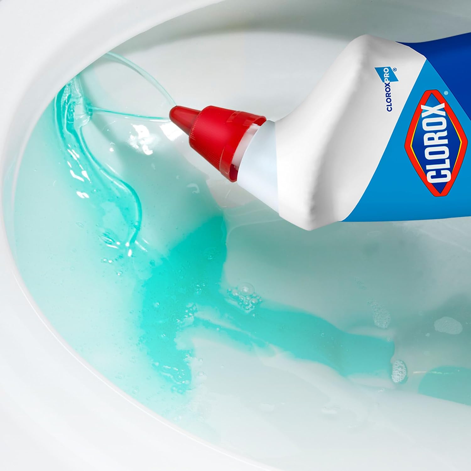 CloroxPro Commercial Solutions, Clorox Manual Toilet Bowl Cleaner with Bleach, Automatic Toilet Cleaner, Fresh Scent, 24 Ounces (Pack of 12) - 00031 - Image 2