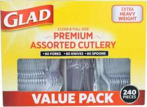 Glad Clear Disposable Cutlery Set w...