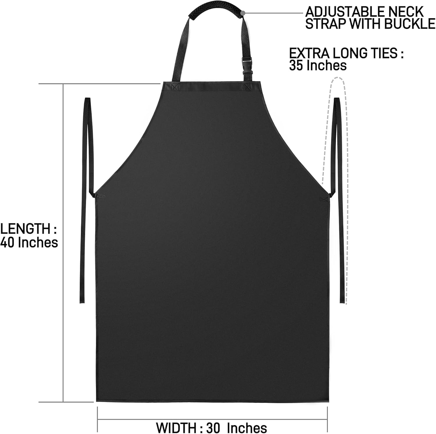 Waterproof Apron with Comfortable Adjustable Bib Rubber Vinyl Dishwasher Heavy Duty Apron for Men Women Dishwashing - Image 7