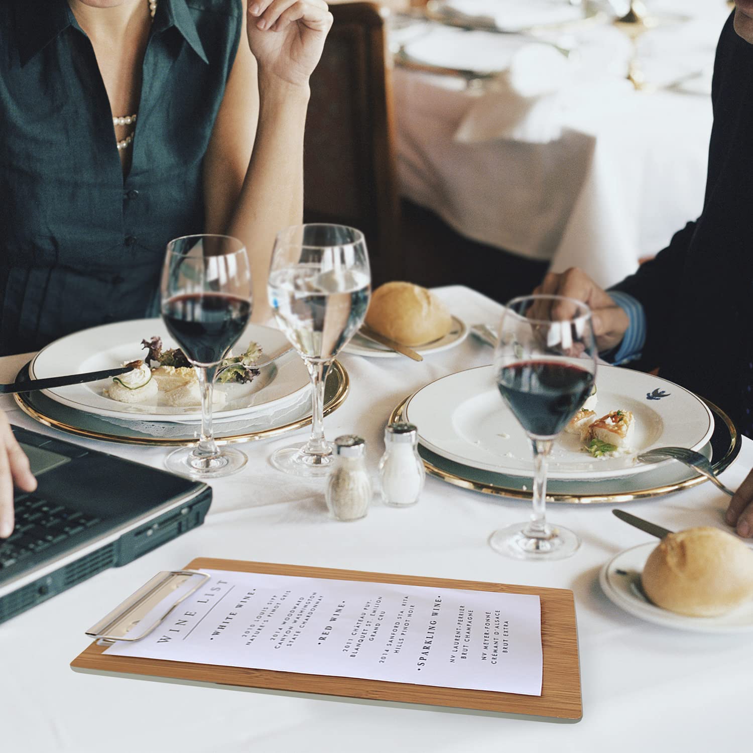 Olbia 10-Pack Wood Check Presenters for Restaurants, Server Book, Menu Holder for Cafes, Wooden Clip Board, Cute Waitress Book Organizer, Server Note Pads, Guest Check Book 8" x 4" (Natural) - Image 7