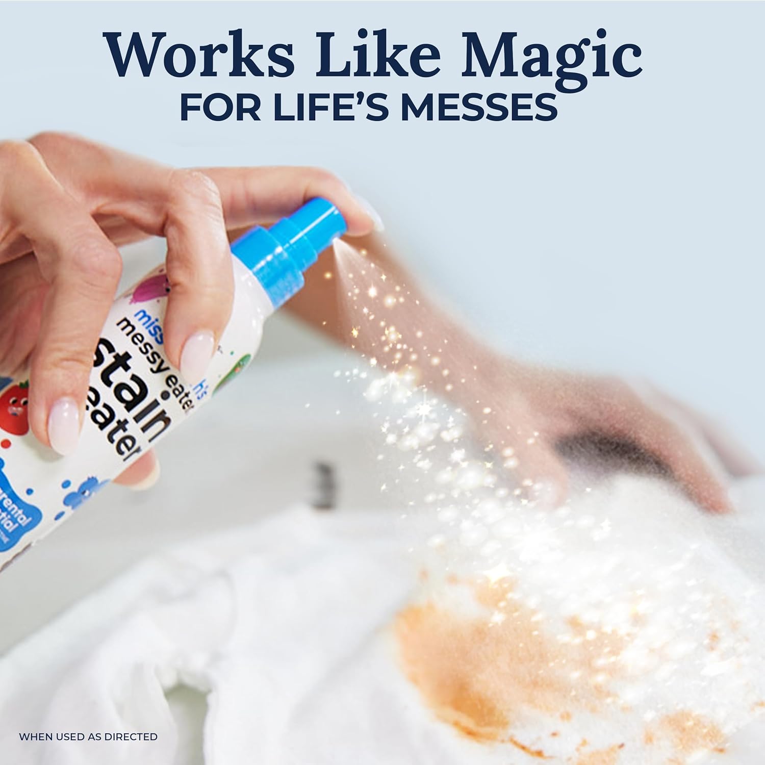 Miss Mouth's Messy Eater Stain Treater Spray - 4oz Stain Remover - Newborn & Baby Essentials - No Dry Cleaning Food, Grease, Coffee Off Laundry, Underwear, Fabric - Image 2