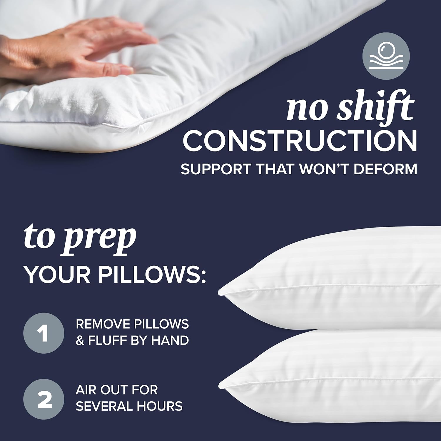 Beckham Hotel Collection Bed Pillows Standard/Queen Size Set of 2 - Original Soft Down Alternative Pillow for Sleeping - Soft Support for Back, Stomach or Side Sleepers - Image 2