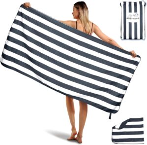2-Pack Microfiber Beach Towels Set ...