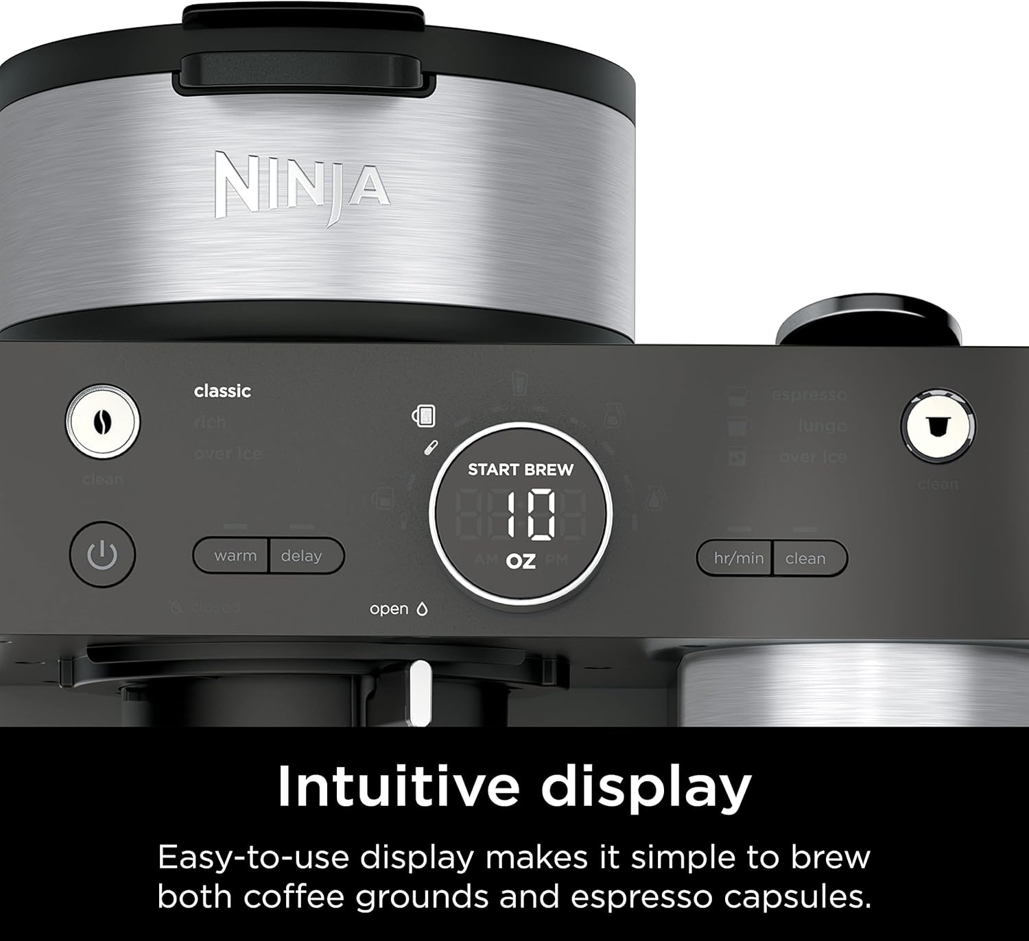 Ninja Espresso & Coffee Maker & Barista System, 3 Espresso Brew Styles, Single-Serve Coffee & Nespresso Capsule Compatible, Built-in Frother, Espresso, Cappuccino & Latte Maker, Black, CFN601 - Image 7