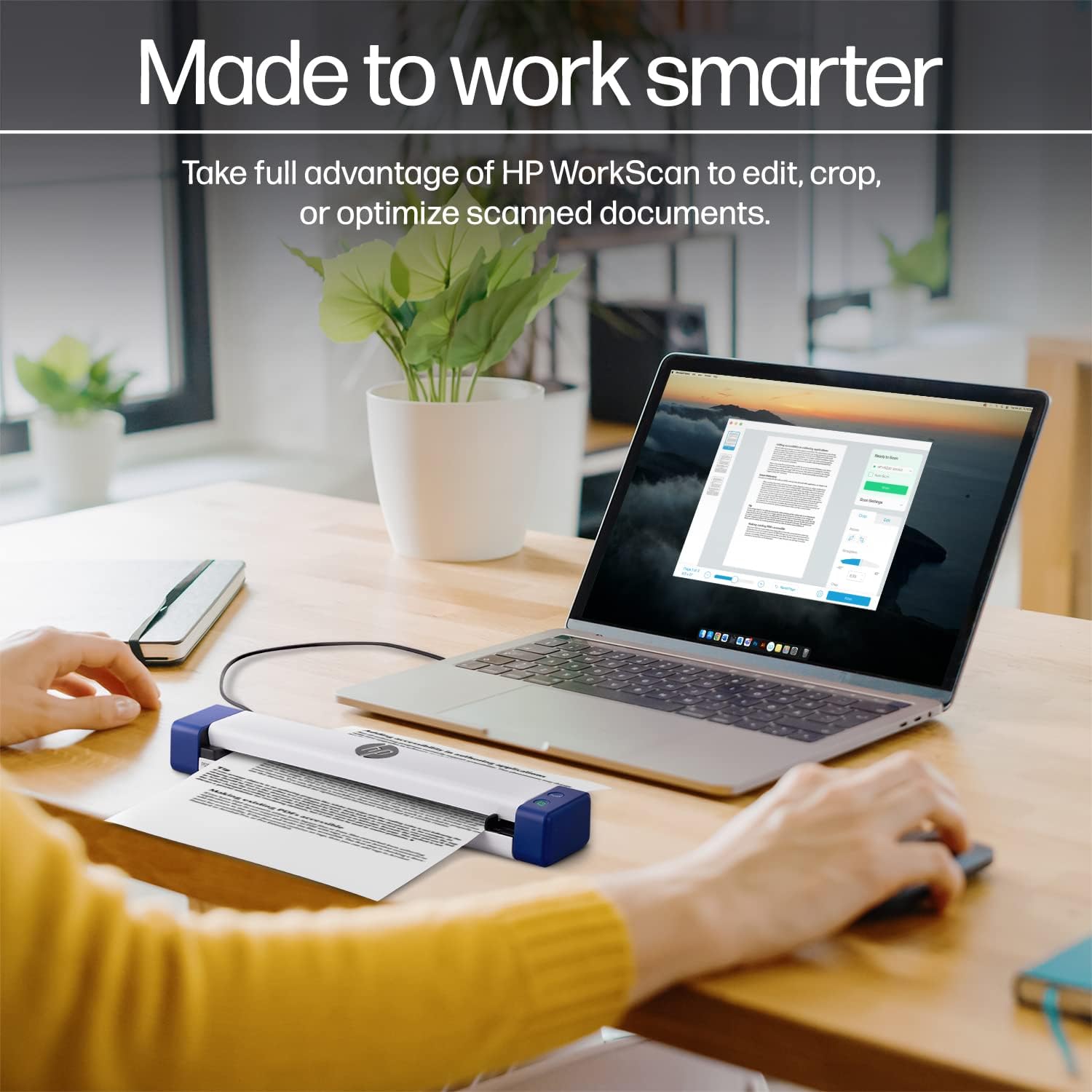 HP Small USB Document & Photo Scanner for Portable 1-Sided Sheetfed Digital Scanning, Model HPPS100, for Home, Office & Business, PC and Mac Compatible, HP WorkScan Software Included - Image 7