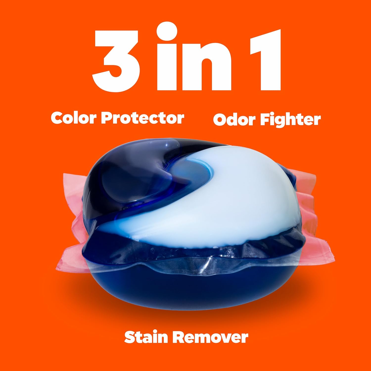 Tide PODS laundry detergent pacs, 3-in-1 Stain Remover, Odor Fighter, Color Protector, 112 Count, HE compatible, Spring Meadow Scent - Image 3