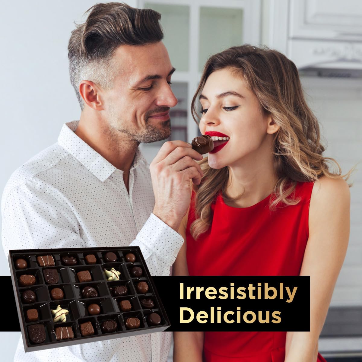 Gourmet Chocolate Gift Box Valentines, 27 Chocolates Pack of Premium Belgium Assorted Chocolate, Ideal for Easter Gift Basket and Holiday Celebrations 11.3 OZ - Image 5