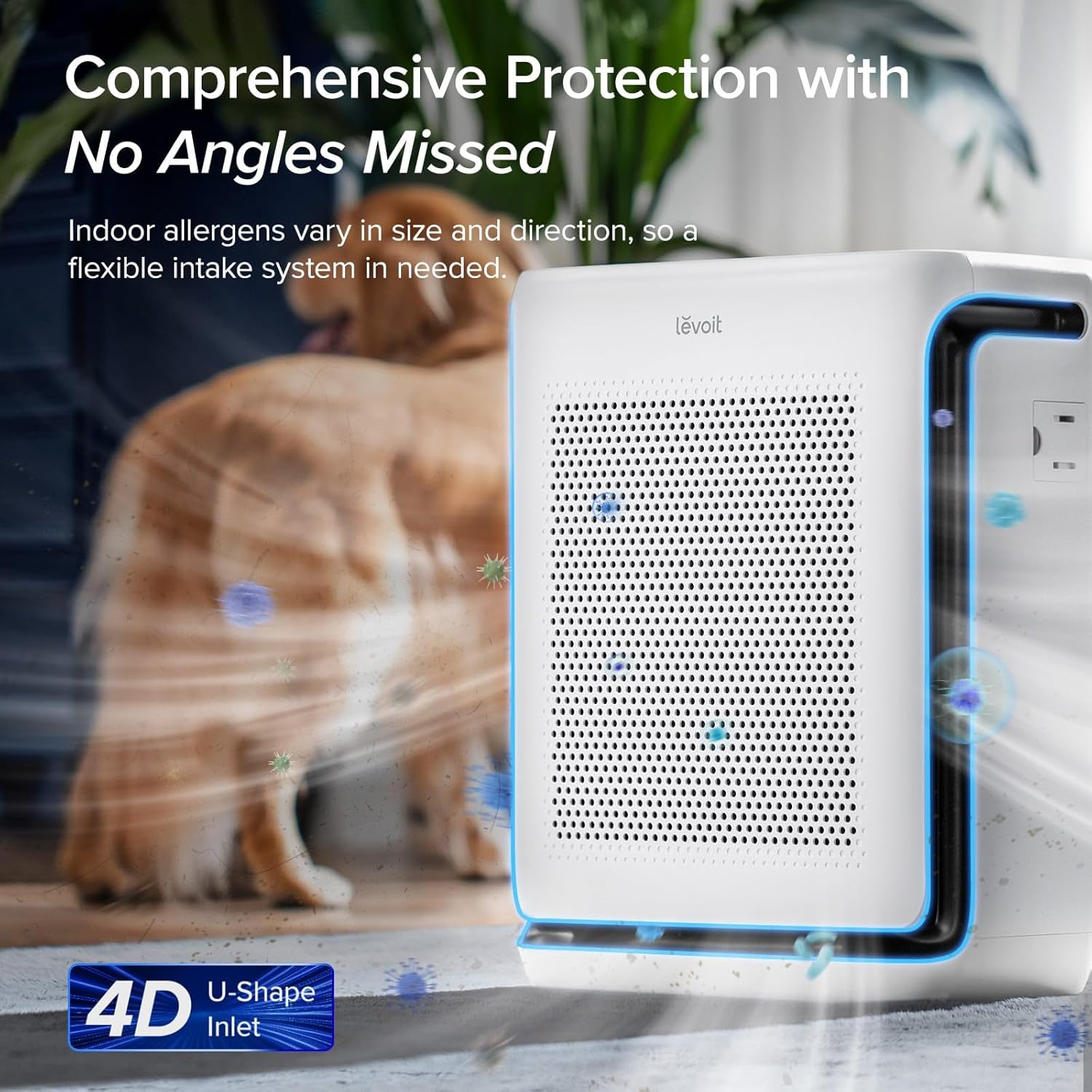 LEVOIT Air Purifiers for Home Large Room Up to 1875 Ft² with Washable Pre-Filter, AHAM VERIFIDE, Air Quality Monitor, HEPA Sleep Mode for Allergies, Pet Hair in Bedroom, Vital 200S-P, White - Image 3