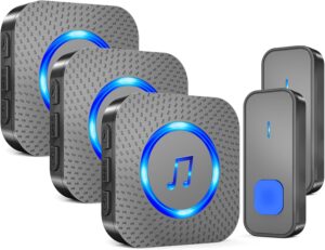 SURFOU Wireless Doorbell with 3 rec...