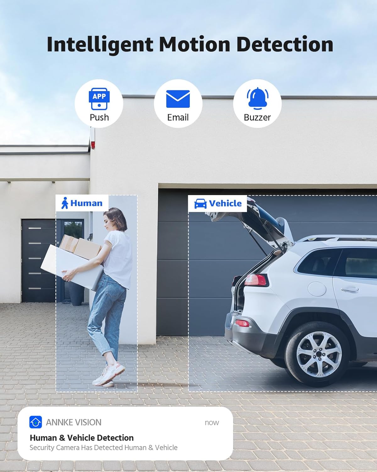ANNKE H1200 12MP Security Camera System, 12MP H.265+ 8CH NVR and 4 X 12 Megapixel UHD PoE Surveillance IP Cam with Smart Dual Light, AI Human&Vehicle Detection, Color Night Vision (2TB Hard Drive) - Image 3