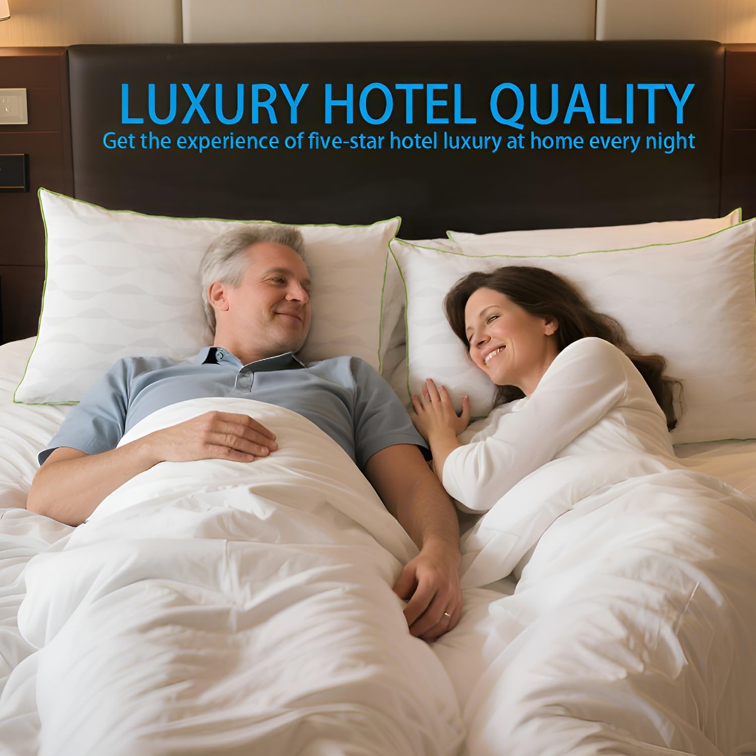 Bed Pillows King Size Set of 2,for Sleeping, Adjustable King Pillows 2 Pack with Zipper, Cooling Hotel Quality with Premium Soft Down Alternative Fill - Image 8