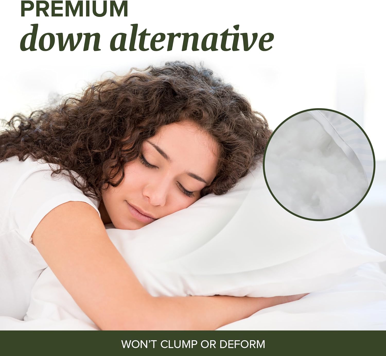 Beckham Hotel Collection Summer Sanctuary Queen Pillow - Cooling Qmax Adjustable Down Alternative Pillow w/Extra Fill, Ideal for Side Back Stomach Sleepers - Image 7