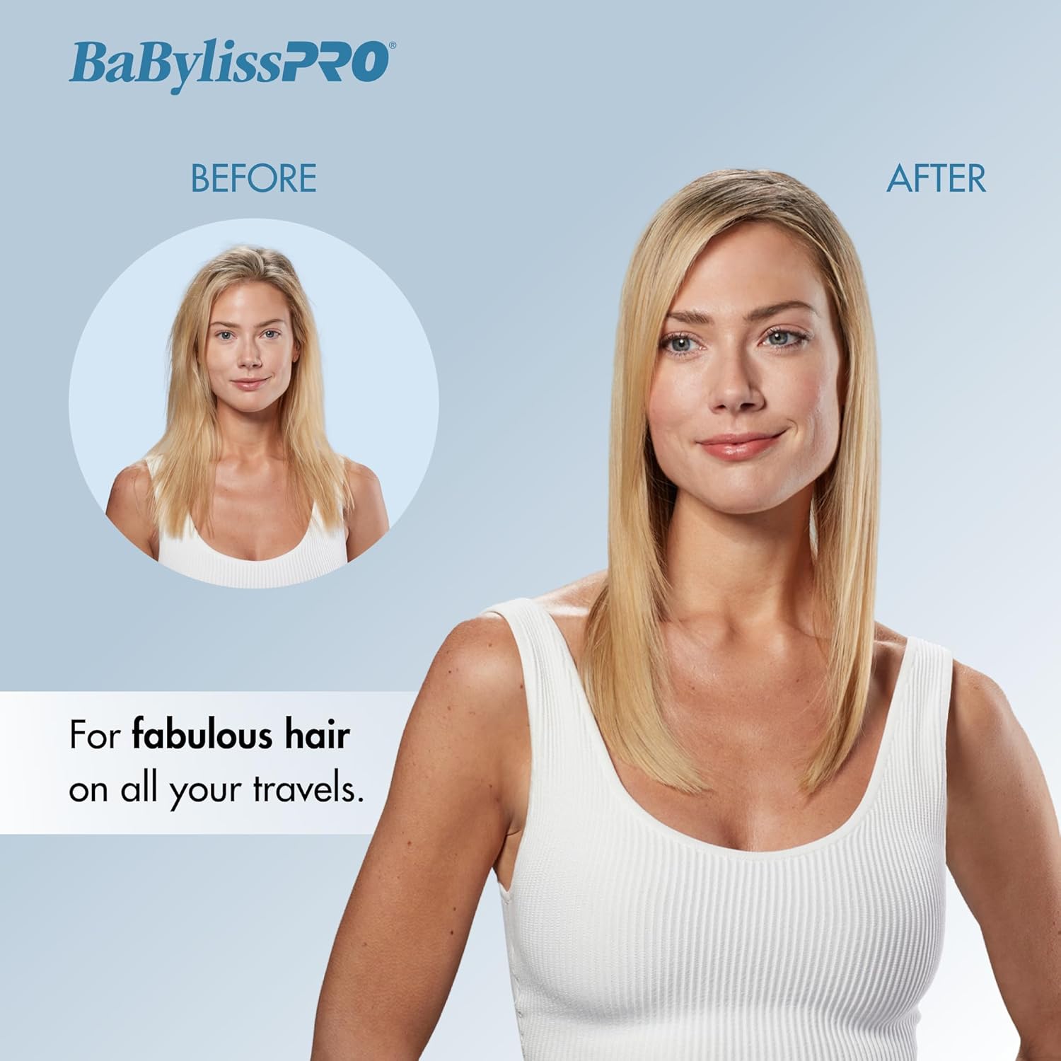 Nano Titanium Travel Hair Dryer, 1000 Watt Professional Blow Dryer with Concentrator Nozzle, Foldable Handle, Dual Voltage - Image 8