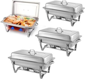 Chafing Dishes for Buffet 4 Pack 9 ...