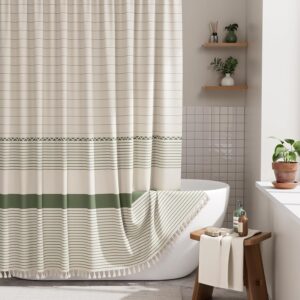 AmazerBath Boho Shower Curtain, Mod...
