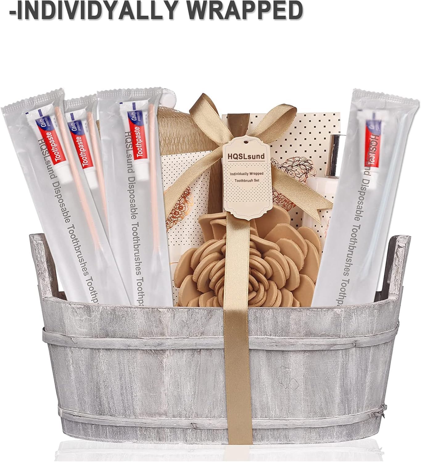 30 Pack Disposable Toothbrushes with Toothpaste, Individually Wrapped Bulk Medium Soft Bristle Tooth Brush Manual Travel Toothbrush Kit Bulk, White, 0.5 kilograms - Image 5