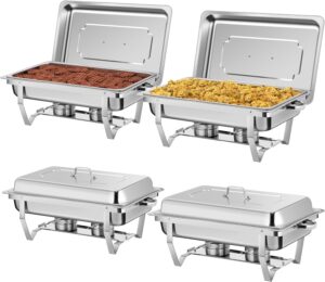 Rengue 9.5 QT Chafing Dishes, 4 Pac...
