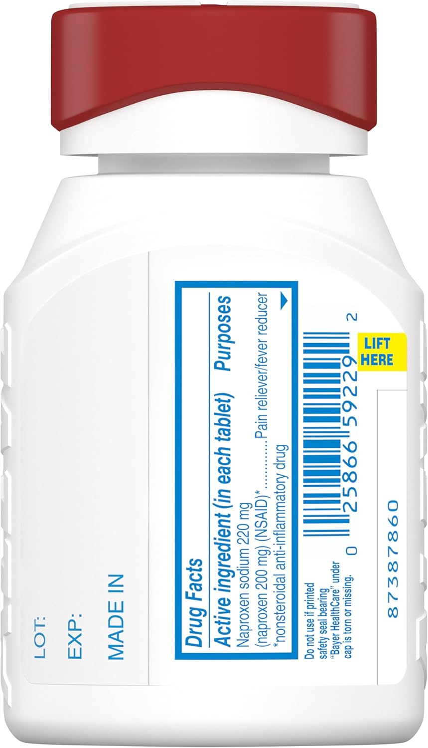 Aleve Gelcaps with Easy Open Arthritis Cap, Naproxen Sodium, Medication for Arthritis Pain, 160 Count - Image 9
