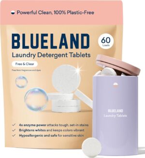 BLUELAND Laundry Detergent Tablets,...