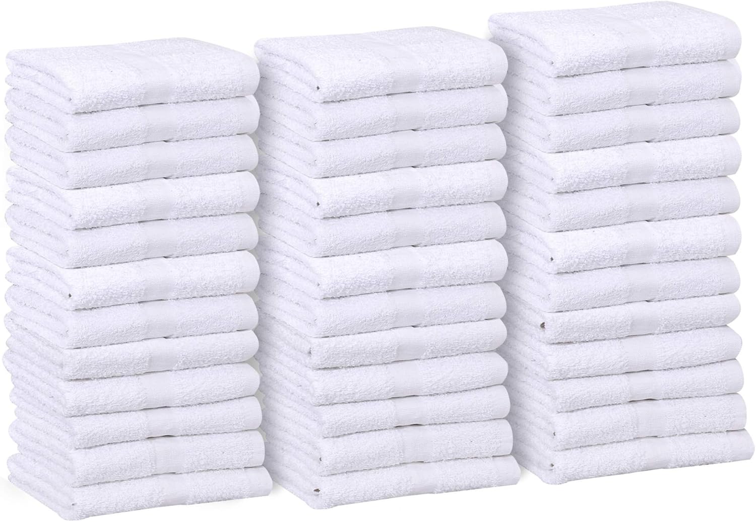GOLD TEXTILES Bulk Pack 60 Pcs (5 Dozen) White Economy 15x25 Inches Basic Hand Towel - 2.25 lb/dz - Image 9