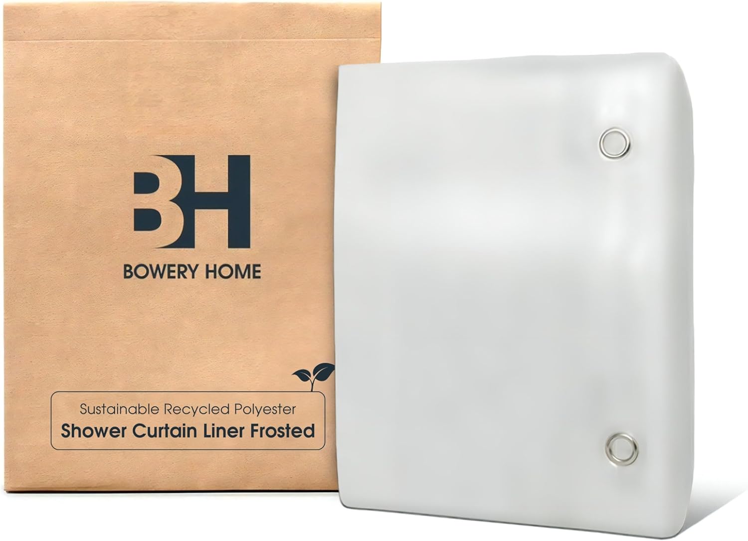 Bowery Home, NOT Made in China, Eco-Friendly Recycled PEVA Shower Curtain Liner – Waterproof, Sustainable, Non-Toxic, Odorless with Rust-Proof Grommets - 72x72in, 4G – Frosted - Image 8