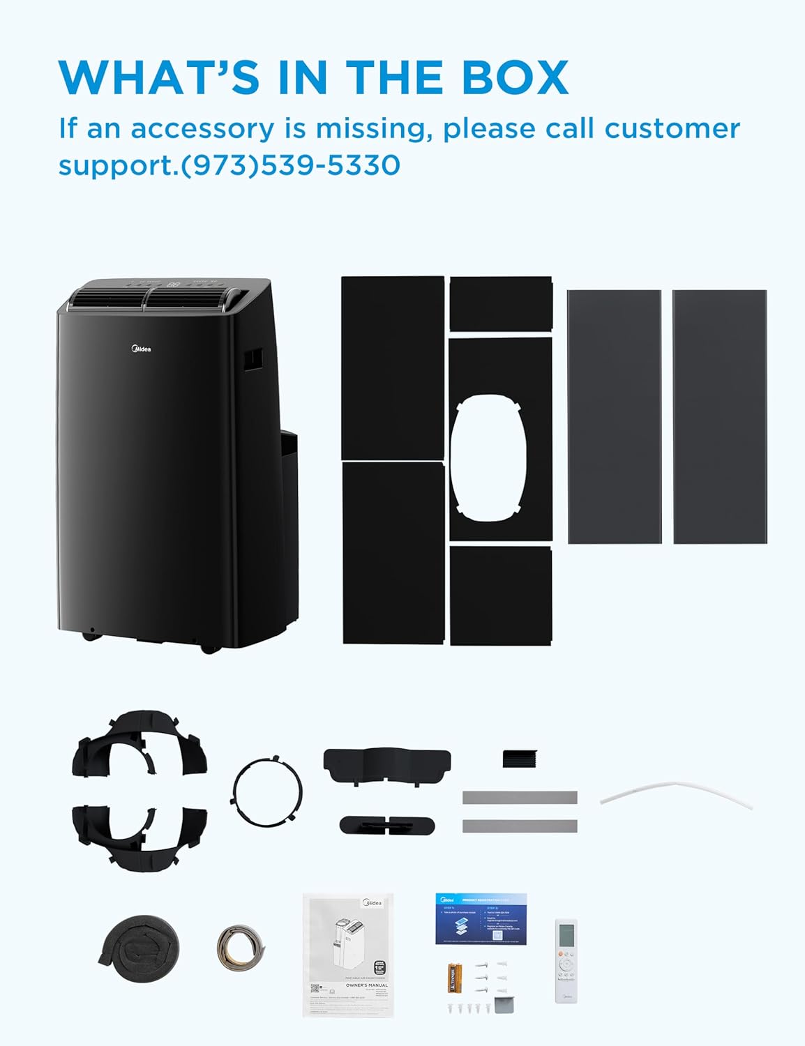 Midea Duo 14,000 BTU (12,000 BTU SACC) High Efficiency Inverter Ultra Quiet Portable Air Conditioner, with Heat up to 550 Sq. Ft., Works with Alexa/Google Assistant, with Remote Control & Window Kit - Image 10