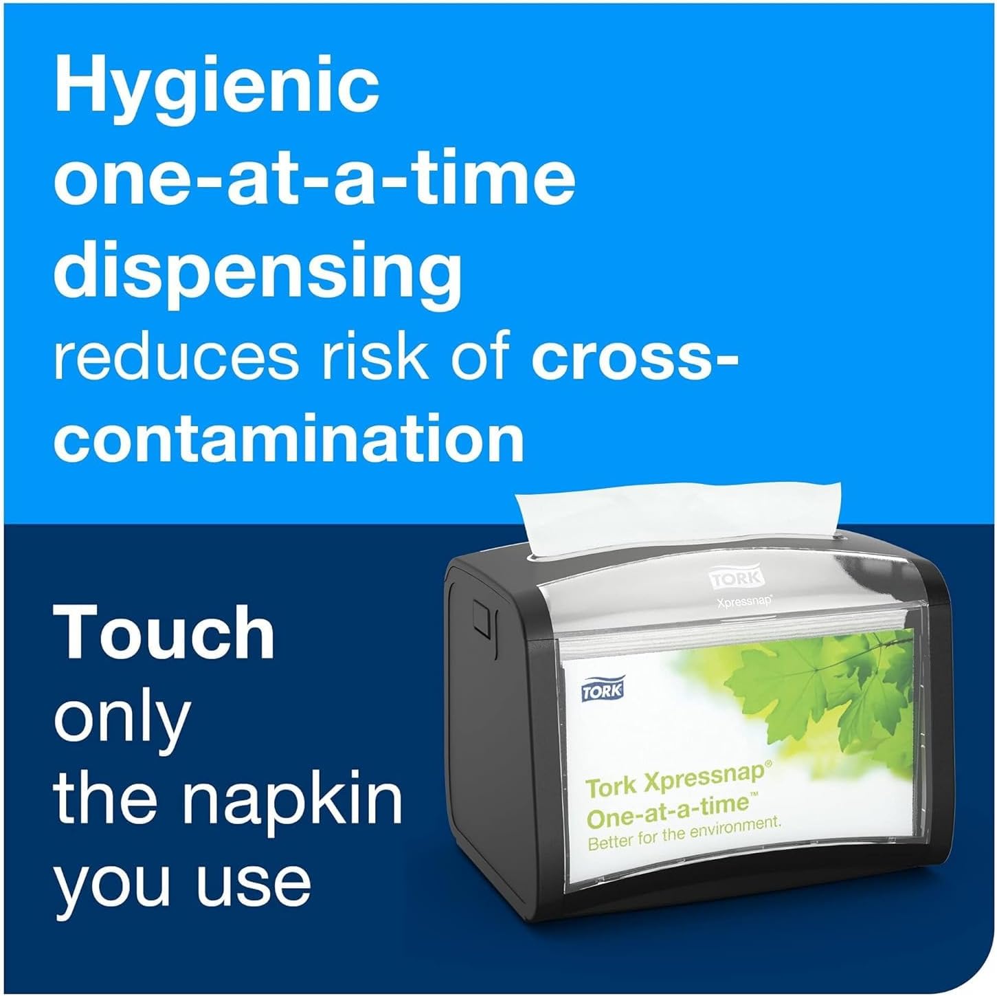 Tork Xpressnap White Dispenser Napkins N4 Advanced Interfold 1-Ply for Hygienic Dispensing 12 Packs of 500 (6000 Total) - (DX900) - Image 4