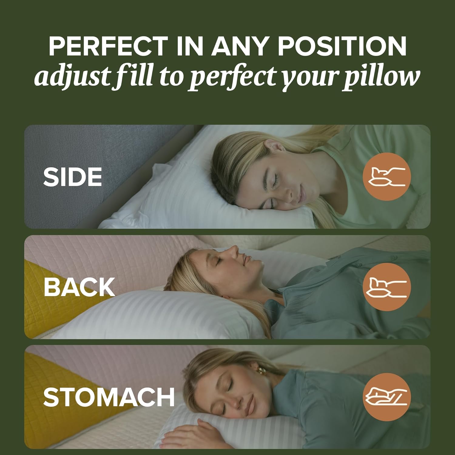 Beckham Hotel Collection Summer Sanctuary Queen Pillow - Cooling Qmax Adjustable Down Alternative Pillow w/Extra Fill, Ideal for Side Back Stomach Sleepers - Image 5