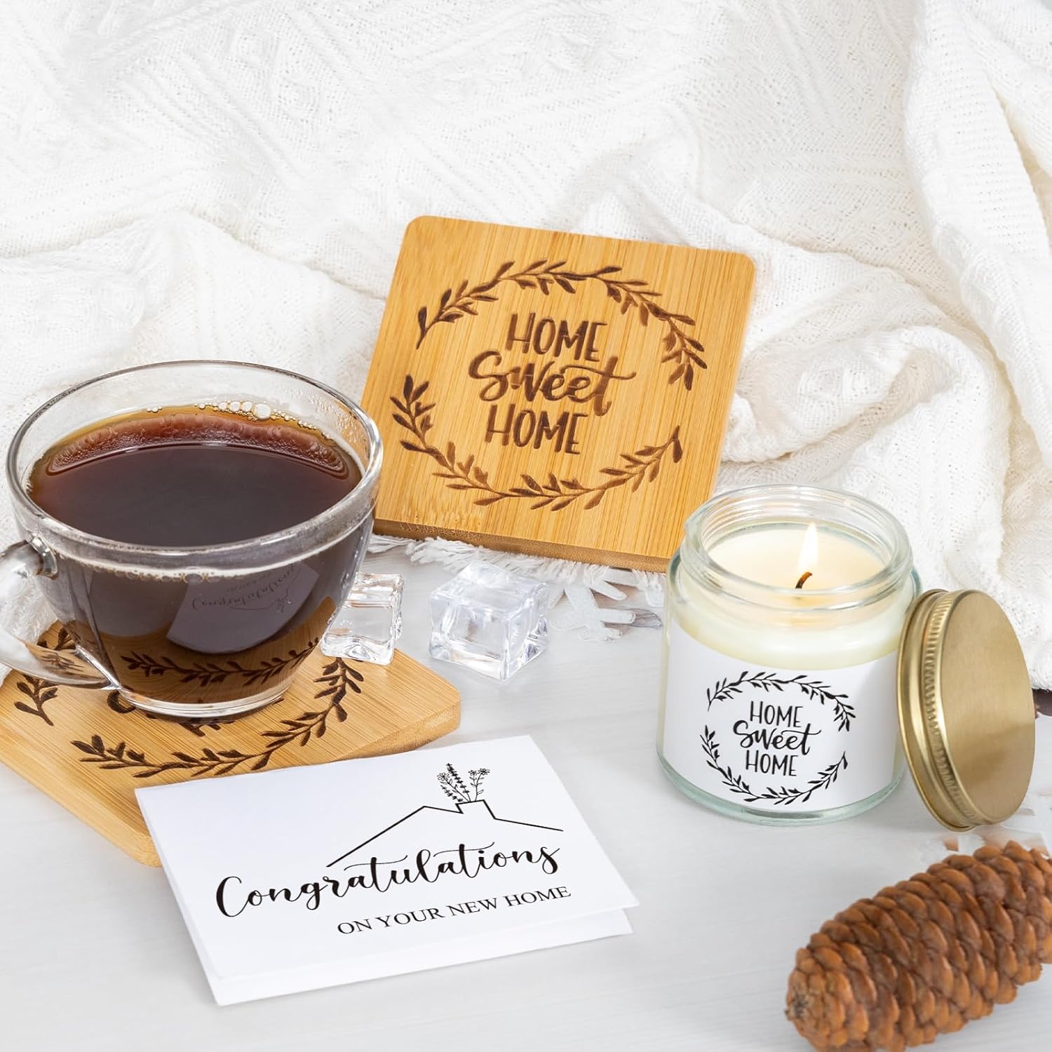 House Warming Gifts New Home, Housewarming Baskets for Couples, Homeowners, Clients, Women, Realtors, Closing Gift for Home Buyers, 14 Pcs Welcome First Apartment Essentials - Image 6