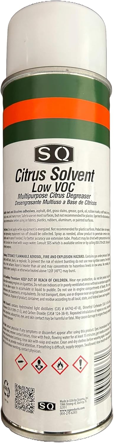 SQ Citrus Based Multipurpose Degreaser, 15 oz per can (12) - Image 3