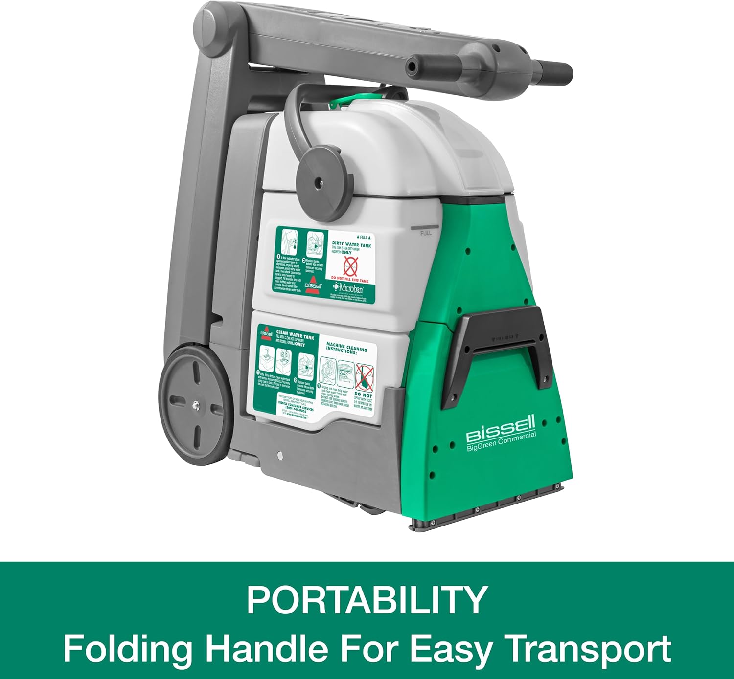 Bissell Commercial Bissell BigGreen Commercial BG10 Deep Cleaning 2 Motor Extractor Machine - Image 9