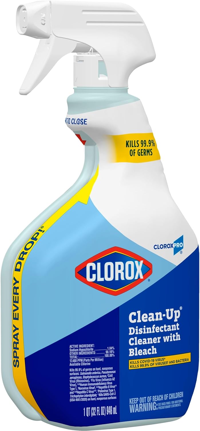 CloroxPro Clorox Clean-Up Disinfectant Cleaner with Bleach Spray, 32 Ounces Each (Pack of 9) (35417) - Image 7