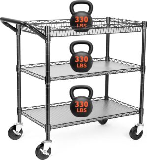 Heavy Duty Utility Cart, 990Lbs Cap...