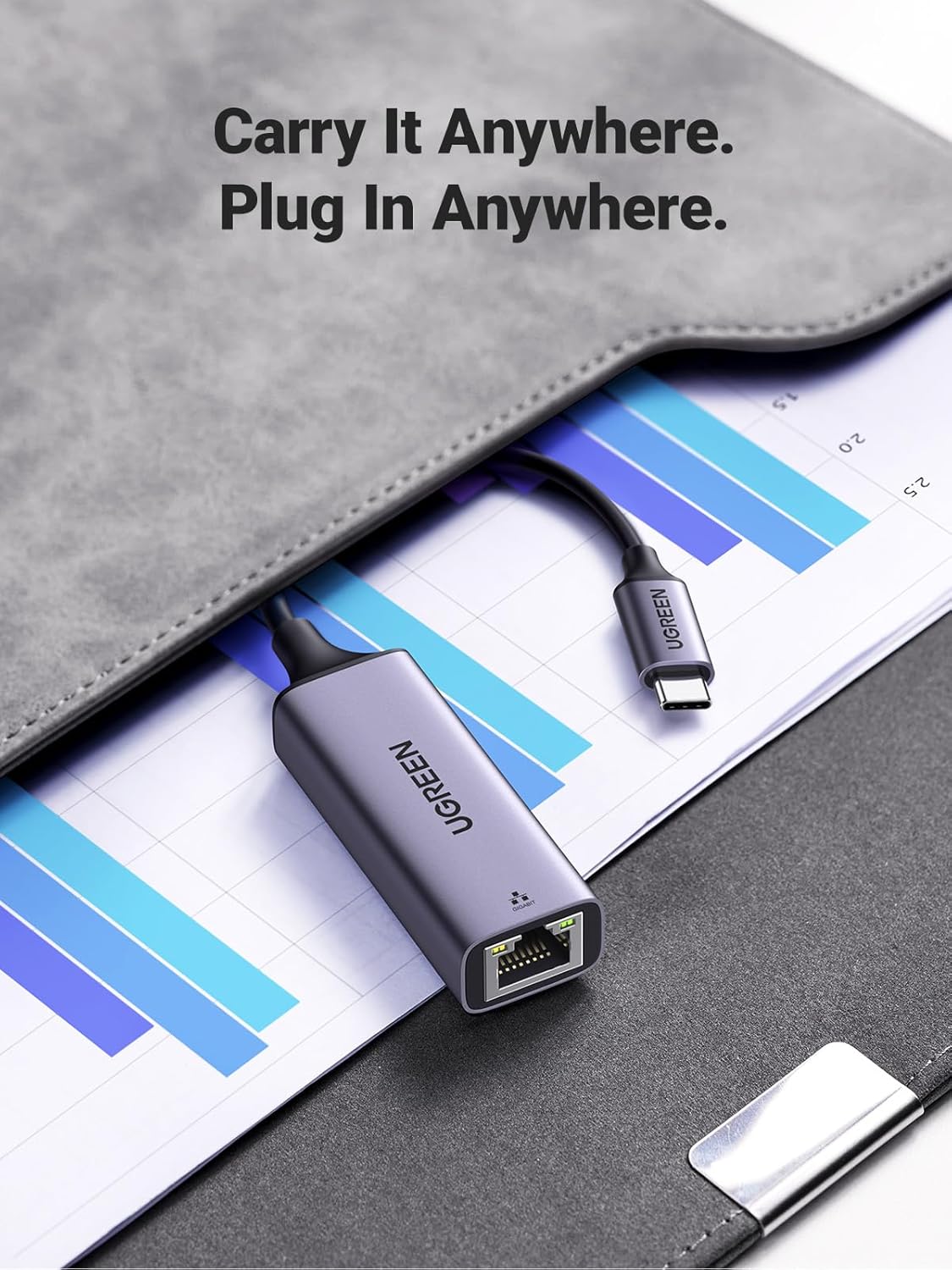 UGREEN USB C to Ethernet Adapter, Plug and Play 1Gbps Ethernet Adapter, Aluminum Case, (Thunderbolt 4/3 Compatible) to RJ45 Network Dongle, Compatible for MacBook Pro/Air, iPhone 17 Pro/Max, iPad, XPS - Image 8