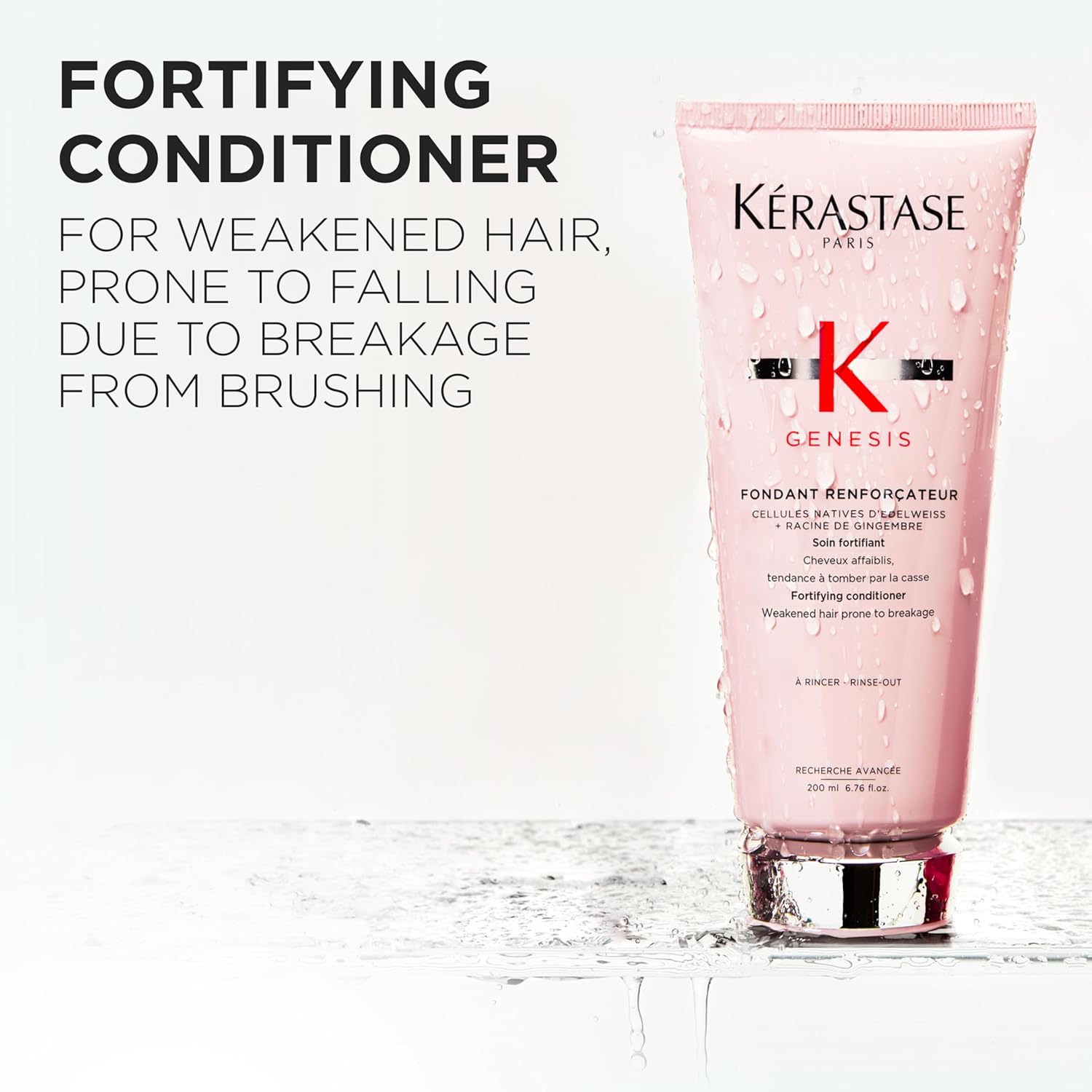 Kerastase Genesis Strengthening Fondant Renforcateur Conditioner - For Weak or Damaged Hair, Detangles & Hydrates, For Normal to Dry Hair - Image 2