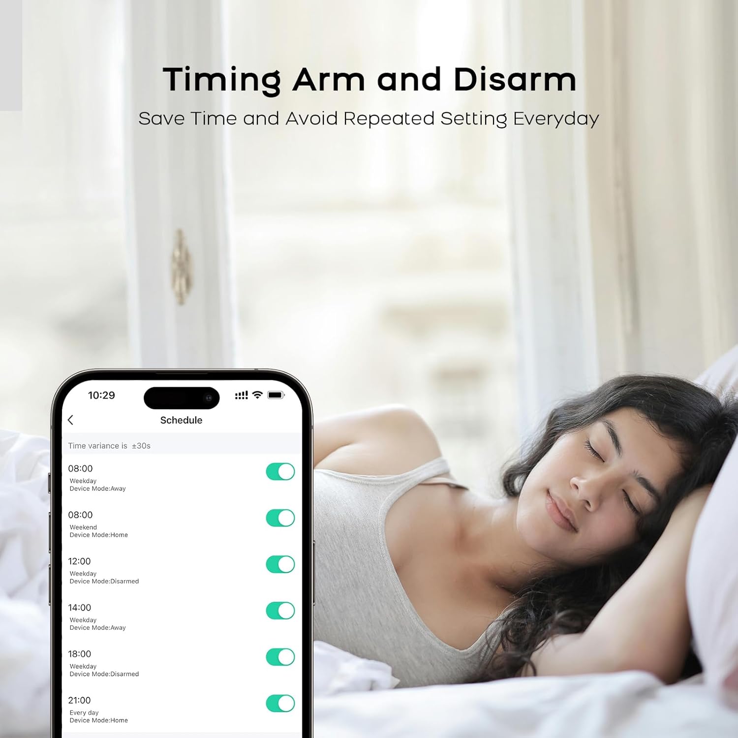 PGST Wifi Home Alarm System,Smart Home Security Systems with Instant Tuya App Alerts,8 PCS Door Alarm Kits Siren Hub with Motion and Door Sensors,Remote,Work with Alexa for Villa,Apartment,Kids Safety - Image 9