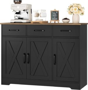 HOSTACK Modern Farmhouse Buffet Sid...