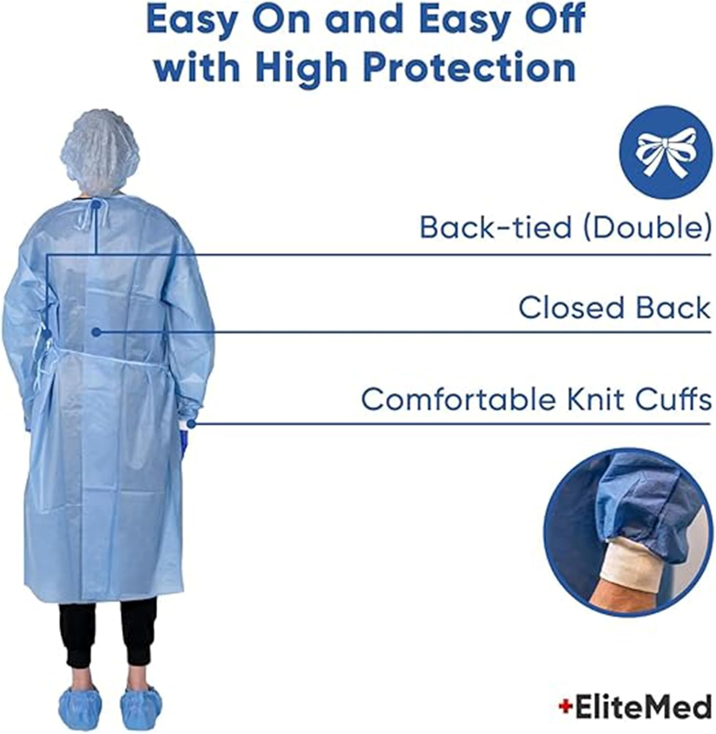 Employee PPE Kit with Eye Shield, Gloves, Gown, Face Mask & More – Personal Protective Equipment & Bodily Fluid Clean Up Kit - Image 3