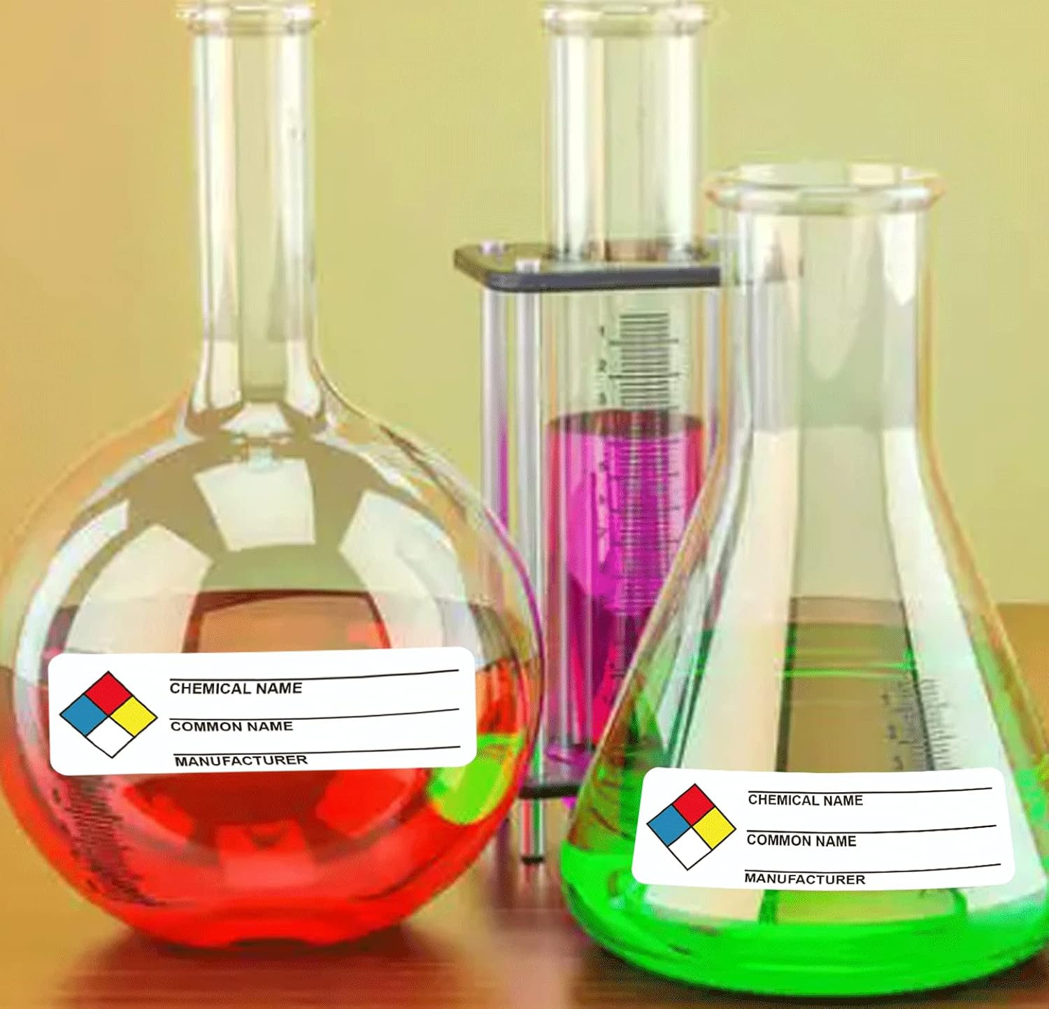 SDS Stickers/MSDS Stickers for Chemical Safty Data 1 X 3 Inches - Chemical Identifying and Labeling Sticker Decals - 250 HIMG Write-in Labels - Image 7