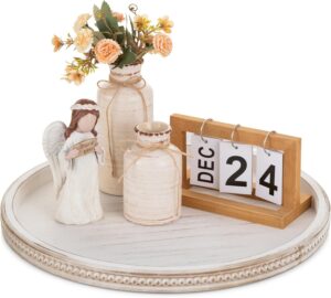 Hanobe Large Round Decorative Tray:...