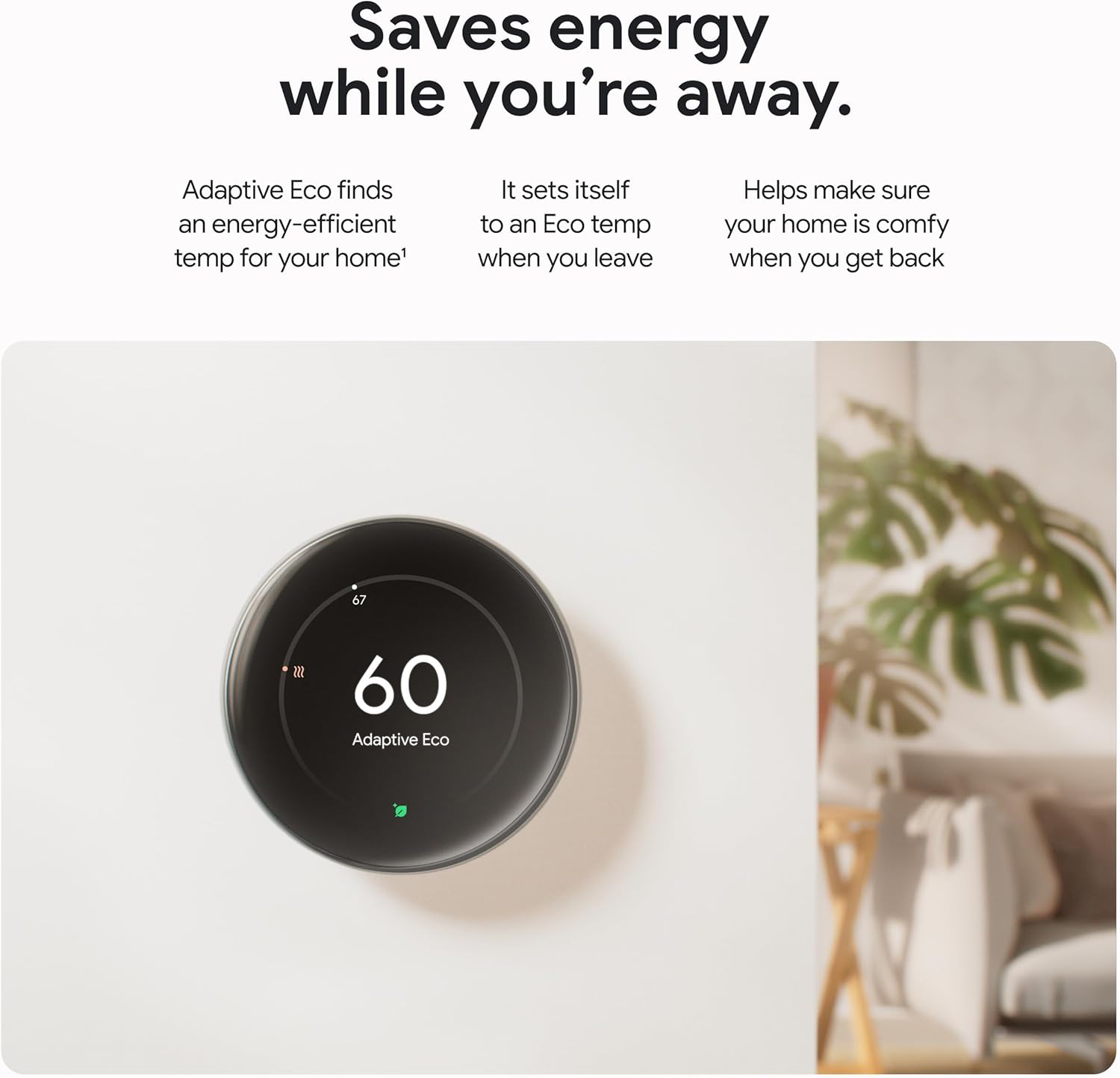 Google Nest Learning Thermostat (4th Gen, 2024) with Nest Temperature Sensor - Energy Saving Smart Thermostat - Compatible with Alexa, Apple HomeKit and Google Home App - Polished Gold - Image 4