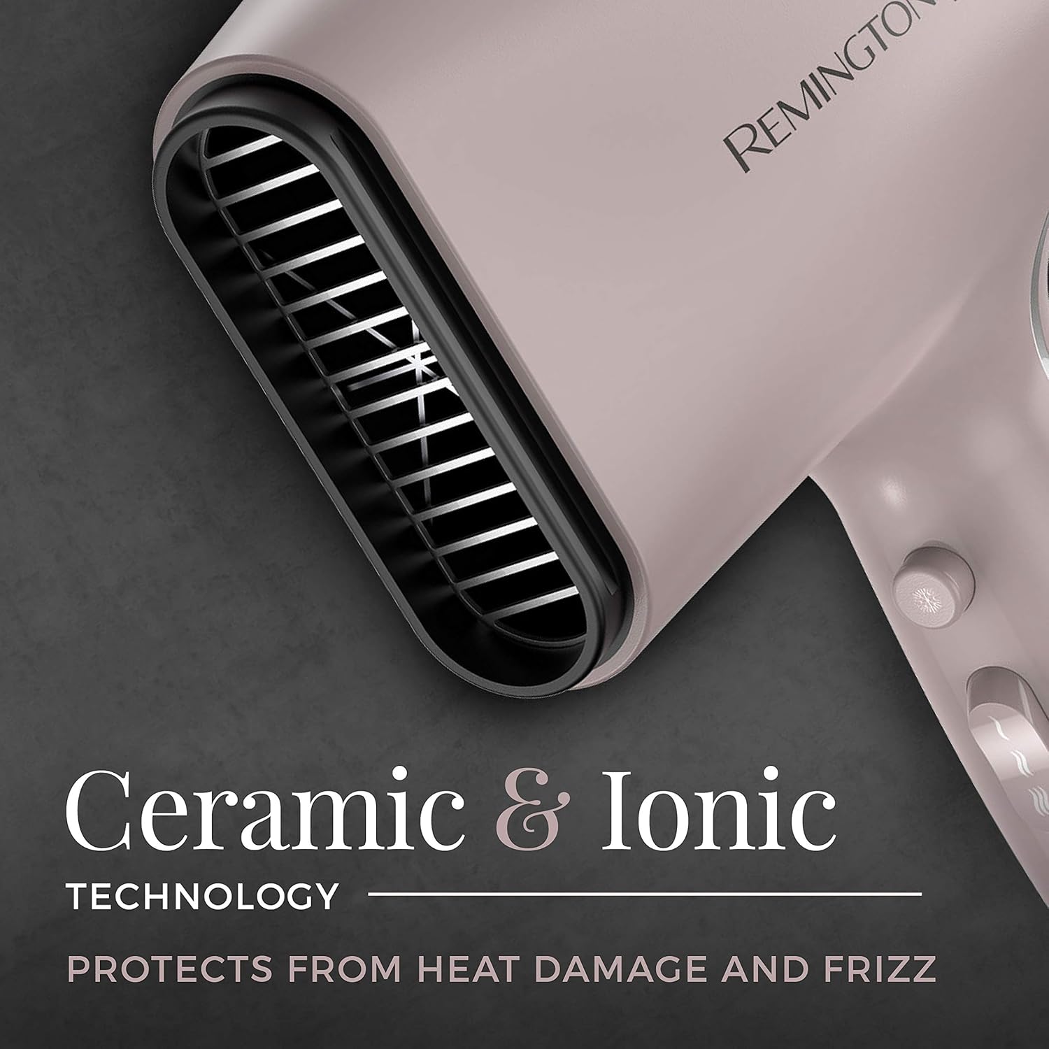 Remington Pro Wet2style Hair Dryer, With Ionic & Ceramic Drying Technology, Mauve, 1875 Watts of Drying Power - Image 5
