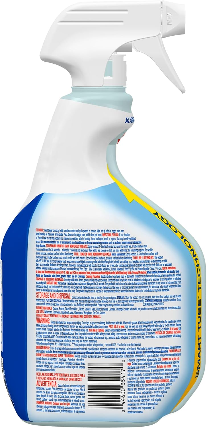 CloroxPro Clorox Clean-Up Disinfectant Cleaner with Bleach Spray, 32 Ounces Each (Pack of 9) (35417) - Image 8
