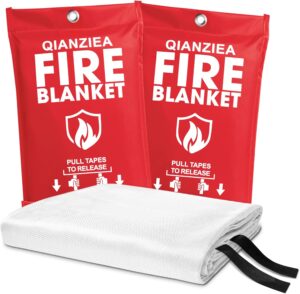Fire Blanket,2 Pack,40″x40...