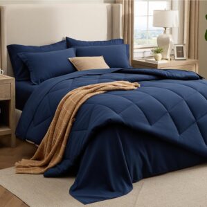 Bedsure 7 Pieces King Comforter Set...